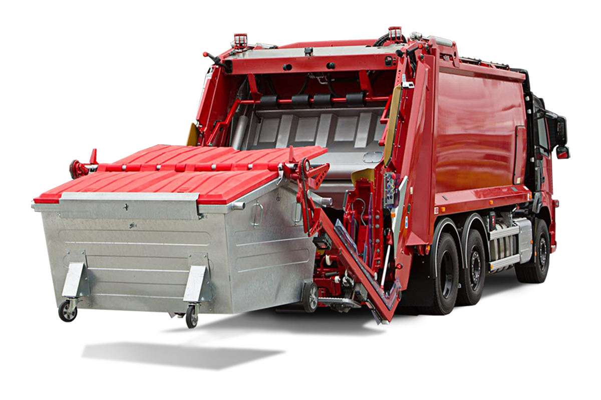 Sistema de elevación trasera de contenedores de residuos EuroMAX
