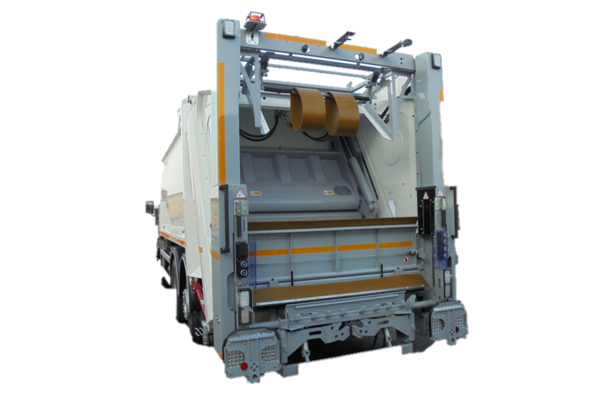 Sistema de elevación de contenedores de residuos para carga trasera UPC 800